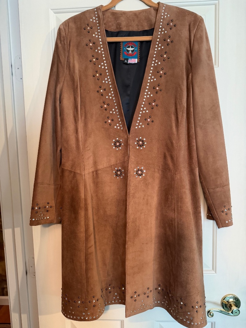 Women’s suede XL coat